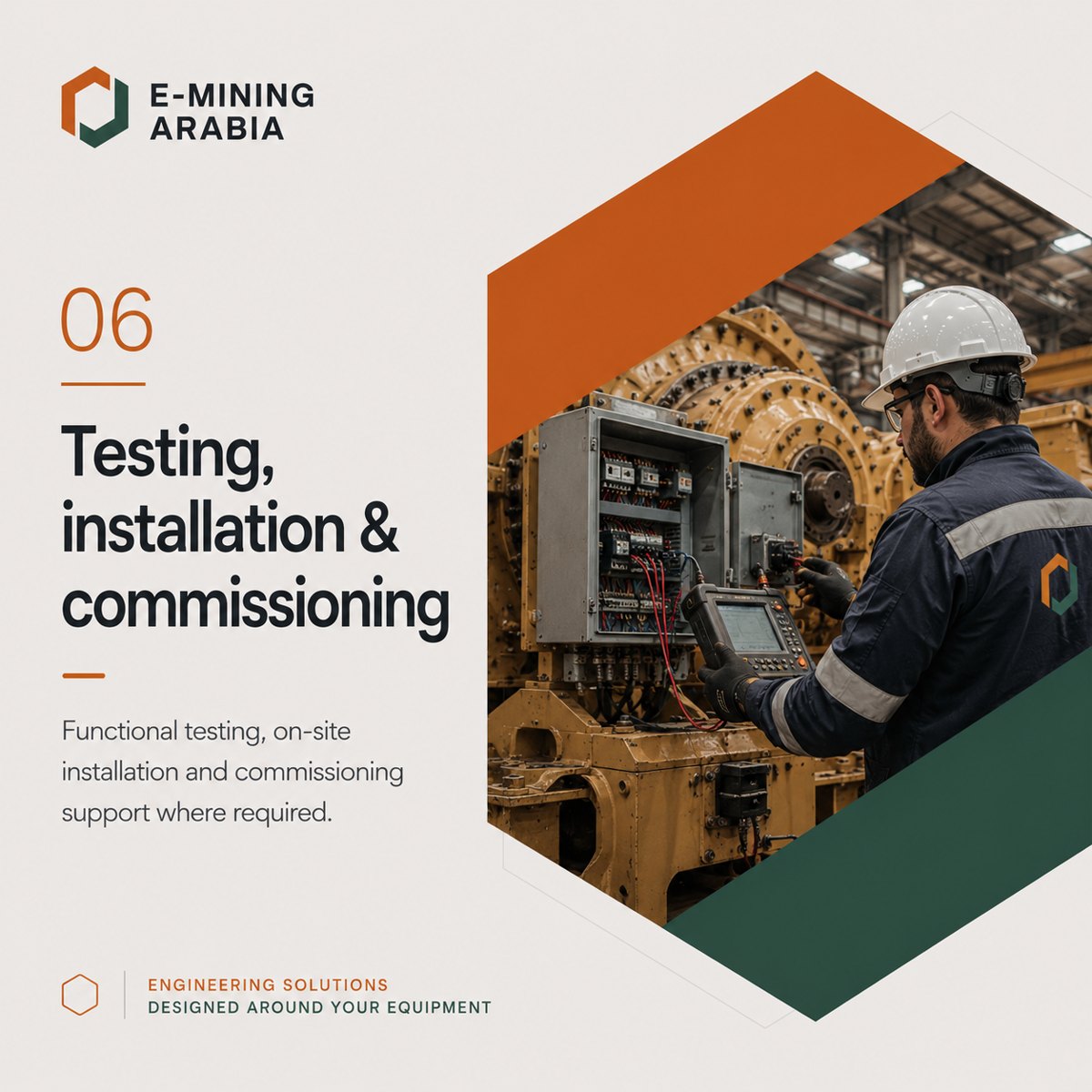 06 — Testing, installation and commissioning